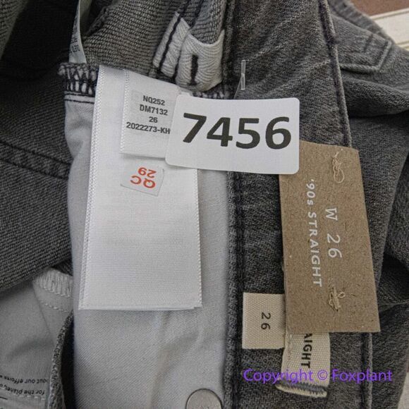 New! Madewell The '90s Straight Jean in Burwick Wash: Cross-Tab Edition, 26 - Picture 15 of 15